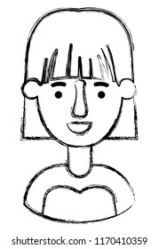beautiful and young woman character