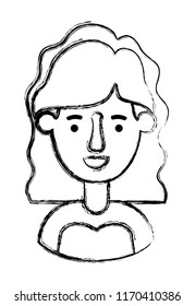 beautiful and young woman character