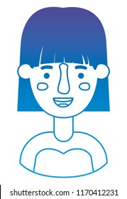 beautiful and young woman character