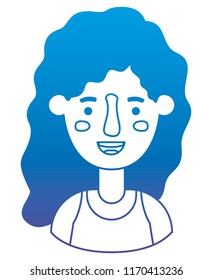 beautiful and young woman character
