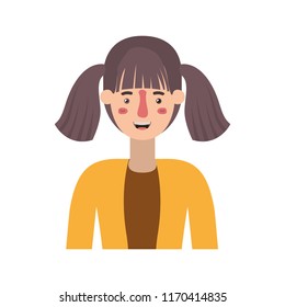 beautiful and young woman character