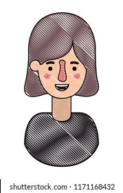 beautiful and young woman character