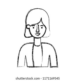 beautiful and young woman character