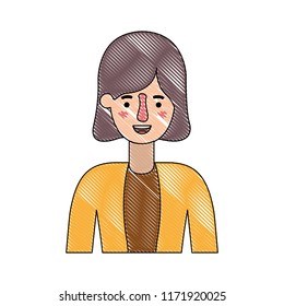 beautiful and young woman character