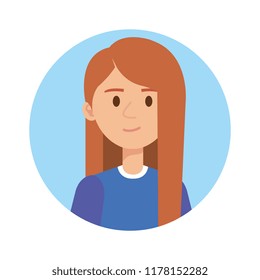 beautiful and young woman character