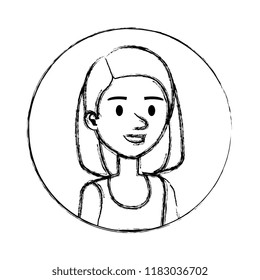beautiful and young woman character
