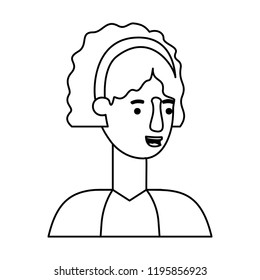 beautiful and young woman character