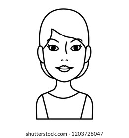 beautiful and young woman character