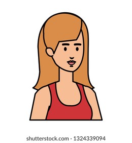 beautiful and young woman character