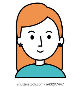 beautiful and young woman character