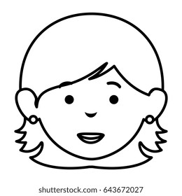 beautiful and young woman character