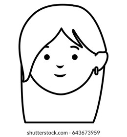 beautiful and young woman character