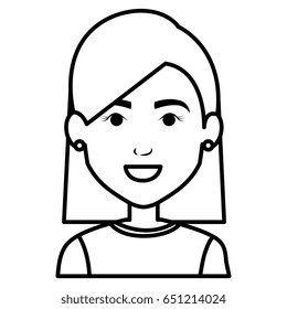 beautiful and young woman character