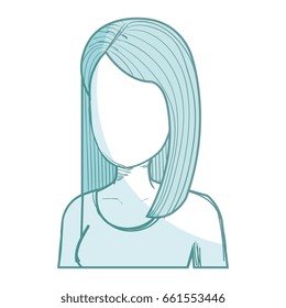 beautiful and young woman character