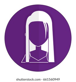 beautiful and young woman character
