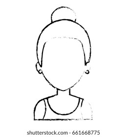 beautiful and young woman character