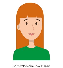 beautiful and young woman character