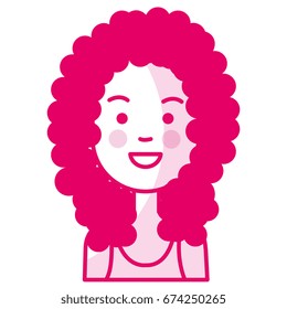 beautiful and young woman character