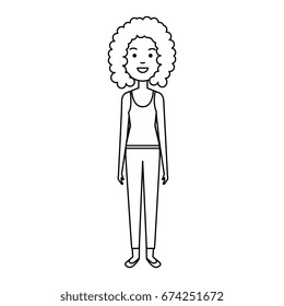 beautiful and young woman character