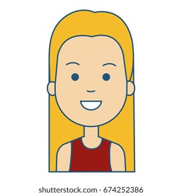 beautiful and young woman character