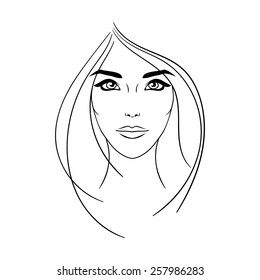 Royalty Free Woman Face Drawing Stock Images Photos