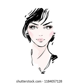 Royalty Free Face Makeup Drawing Stock Images Photos