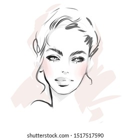 Royalty Free Face Makeup Drawing Stock Images Photos