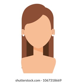 beautiful and young woman shirtless character