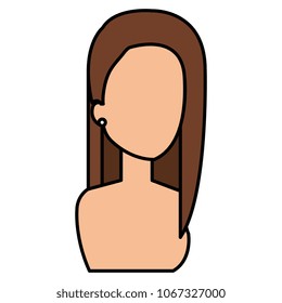 beautiful and young woman shirtless character