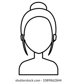 beautiful and young woman shirtless character