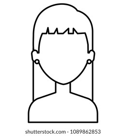 beautiful and young woman shirtless character
