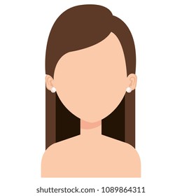 beautiful and young woman shirtless character