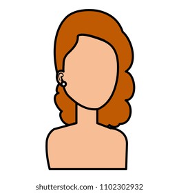 beautiful and young woman shirtless character