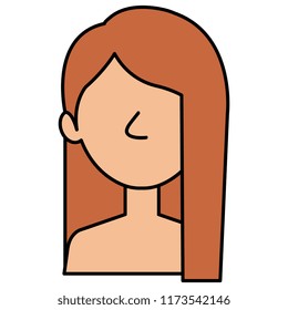 beautiful and young woman shirtless character