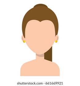 beautiful and young woman shirtless character