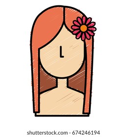 beautiful and young woman shirtless character