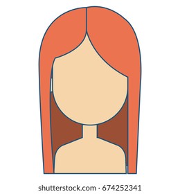 beautiful and young woman shirtless character