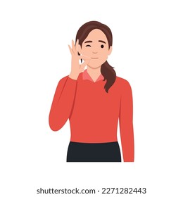 Beautiful young woman showing okay, perfect, zero, well, good sign with gesture, isolated over white background. Facial expression with hand gesture