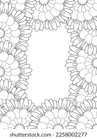 Beautiful Zentangle Doodle Floral Borders set for print on product or adult coloring book, coloring page. Vector illustration. Seamless background in vector with doodles, flowers, and paisley.
