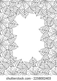 Beautiful Zentangle Doodle Floral Borders set for print on product or adult coloring book, coloring page. Vector illustration. Seamless background in vector with doodles, flowers, and paisley.