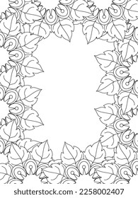 Beautiful Zentangle Doodle Floral Borders set for print on product or adult coloring book, coloring page. Vector illustration. Seamless background in vector with doodles, flowers, and paisley.