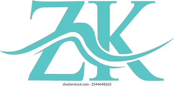 Beautiful ZK Vector Logo Design