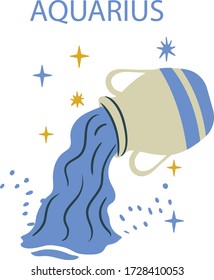 
Beautiful zodiac  Star sign Aquarius