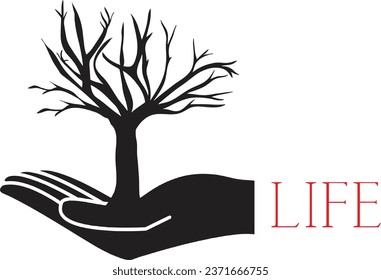 beautiful,artistic life logo design with 