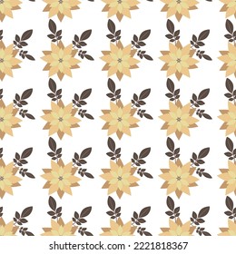 beautifull  botanical flower seamless pattern in vector