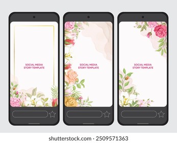 Beautifull Floral Social Media Template Design