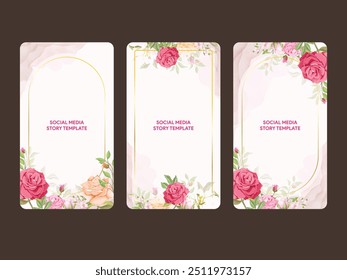 Beautifull Floral Social Media Template Design