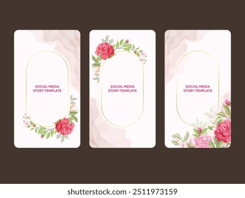 Beautifull Floral Social Media Template Design