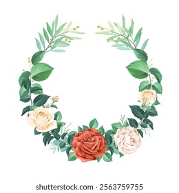 Beautifull floral wedding frame. Illustrator and designer. Wedding Invites, save the date, Birthday Invites, Video Invites, E-Cards.