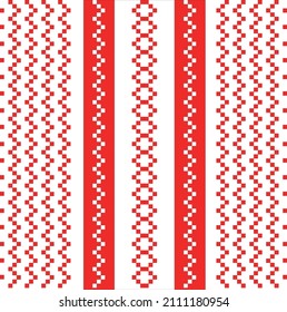 beautifull geometric red and white pattern